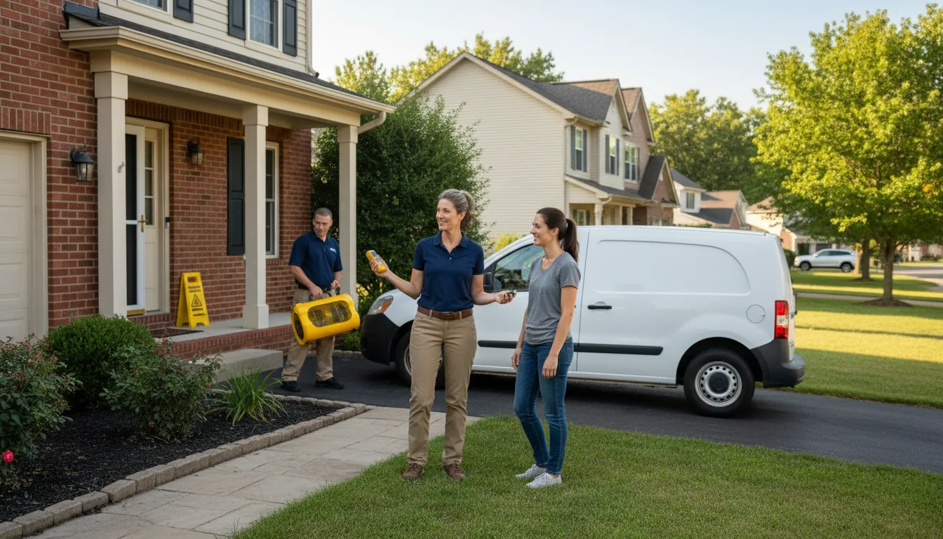 Residential water damage restoration in Witts Springs, AR